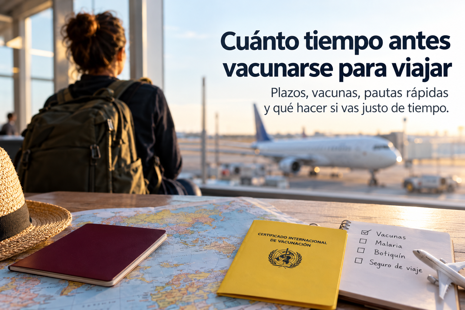 Cuánto tiempo antes vacunarse para viajar Viajera preparando cuánto tiempo antes vacunarse para viajar